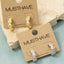 Gold Dipped Mini Cz Studded Hoop Earrings: G