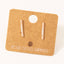 18K Gold Dipped Cz Pave Bar Stud Earrings: G