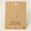 Cz Cross Pendant Necklace: G