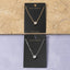 Gold Dipped Round Bezel Cz Paperclip Necklace: 2SILVER