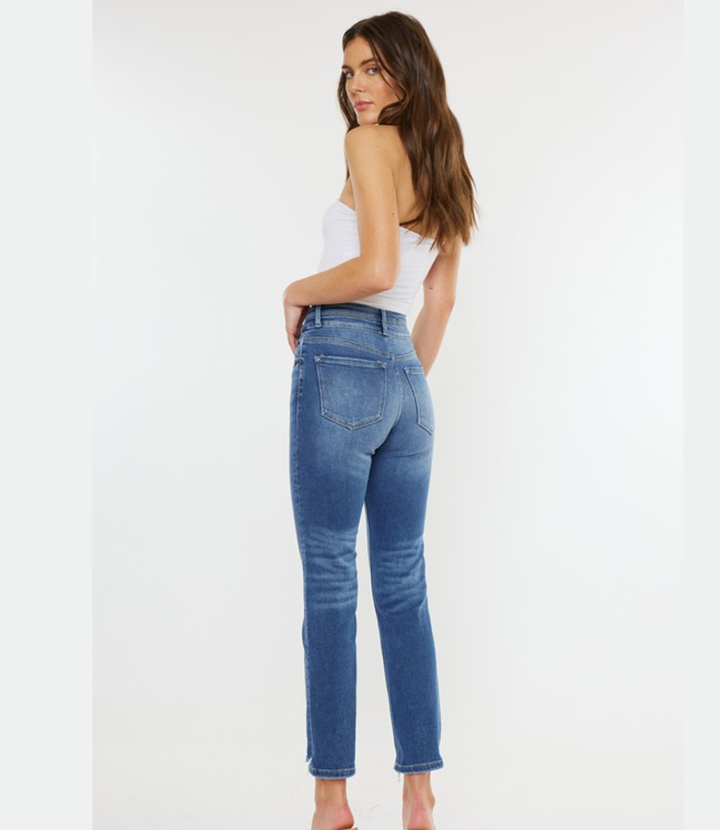 Cadence Ultra High Rise Slim Straight Jeans - Medium