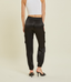 Silk Cargo Pants - Black
