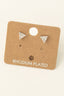 Mini Triangle Stud Earrings: G