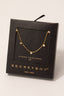Secret Box Gold Dipped Cz Disc Charms Necklace: GD