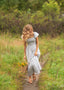 Summer Flutter Sleeve Midi Dress: XL