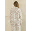 Cozy Holiday Print Lounge Hoodie: White Combo