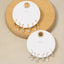 Cz Bezel Drop Charm Hoop Earring Set: GCL