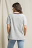 T-Shirt With Contracts Binding Detail: Heather Grey