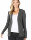 Snap Cardigan Full Sleeve - Charcoal
