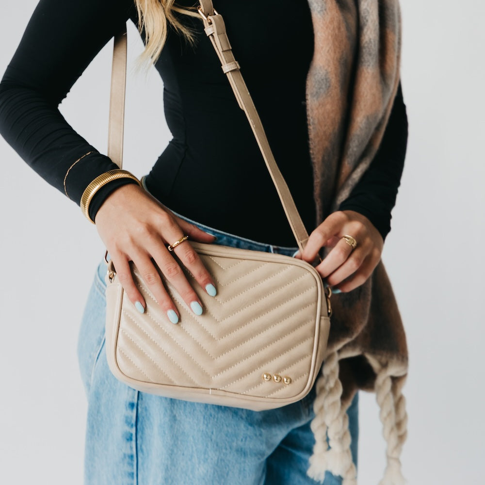 Coco Quilted Camera Crossbody Bag