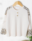 Kids Leopard Button Waffle Top