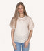 Bubble Sleeve Textured Blouse - Natural