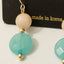 Faceted Gemstone Dangle Drop Earrings: MI