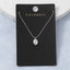 Gold Dipped Cz Oval Bezel Pendant Ball Chain Necklace: GOLD