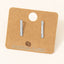 Gold Dipped Studded Bar Stud Earrings: G