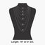 Cz Pave Cross Pendant Cable Chain Necklace: S