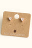 Mini Triangle Stud Earrings: G