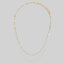 Flat Disc Station Double Layer Necklace: G