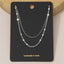 Dainty Layered Disc Station Necklace: S