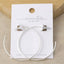 18K Gold Dipped Thin Oversized Hoop Earrings: GD