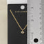 Oval Bezel Cz Solitaire Pendant Necklace: GOLD