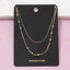 Gold Layered Ball Station Chain Necklace: TT