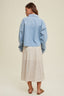 Cotton Denim Shirt With Pockets - Light