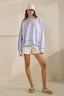 Hug Distressed Washed Sweatshirt Pullover