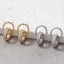 Gold Ring Connector Cz Pave Bar Drop Earrings: G