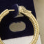 Rope Twist Bezel Cz Hoop Earrings: G