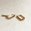 Micro Cz Rectangle Clicker Earrings