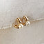 18k Gold Filled Beaded C-Hoop with Simulated Pearl