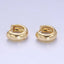 14K Gold Filled 10mm Chubby Minimalist Cartilage Huggie Earrings