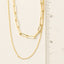 Double Chain Layered Necklace: G