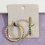 Bezel Set Cz Hoop Earrings: G