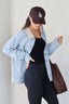 Denim Buttoned Utility Jacket
