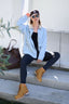 Denim Buttoned Utility Jacket