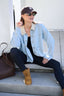 Denim Buttoned Utility Jacket