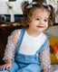 Destinee Sheer Dot Sleeve Top & Leotard - White