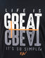 Life is Great Black Tee
