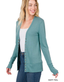 Snap Cardigan Full Sleeve - Dusty Teal