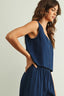 Dye And Wash Knitted Top: Indigo
