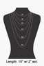 Pave Oval Pendant Dainty Chain Necklace: G