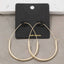 Large Teardrop Shape Hoop Earrings: G