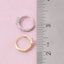 Baguette Cz Huggie Hoop Earrings: G