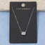 Gold Dipped Cz Baguette Pendant Necklace: 2SILVER