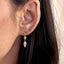 18k Gold Filled Princess Cut and Marquise Cz Dangling Earrings