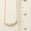 Oval Cz Studs Charm Necklace: S