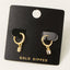 Gold Dipped Mini Rhinestone Huggie Earrings: S