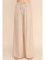 Bamboo Texture Flowy Pants: Latte